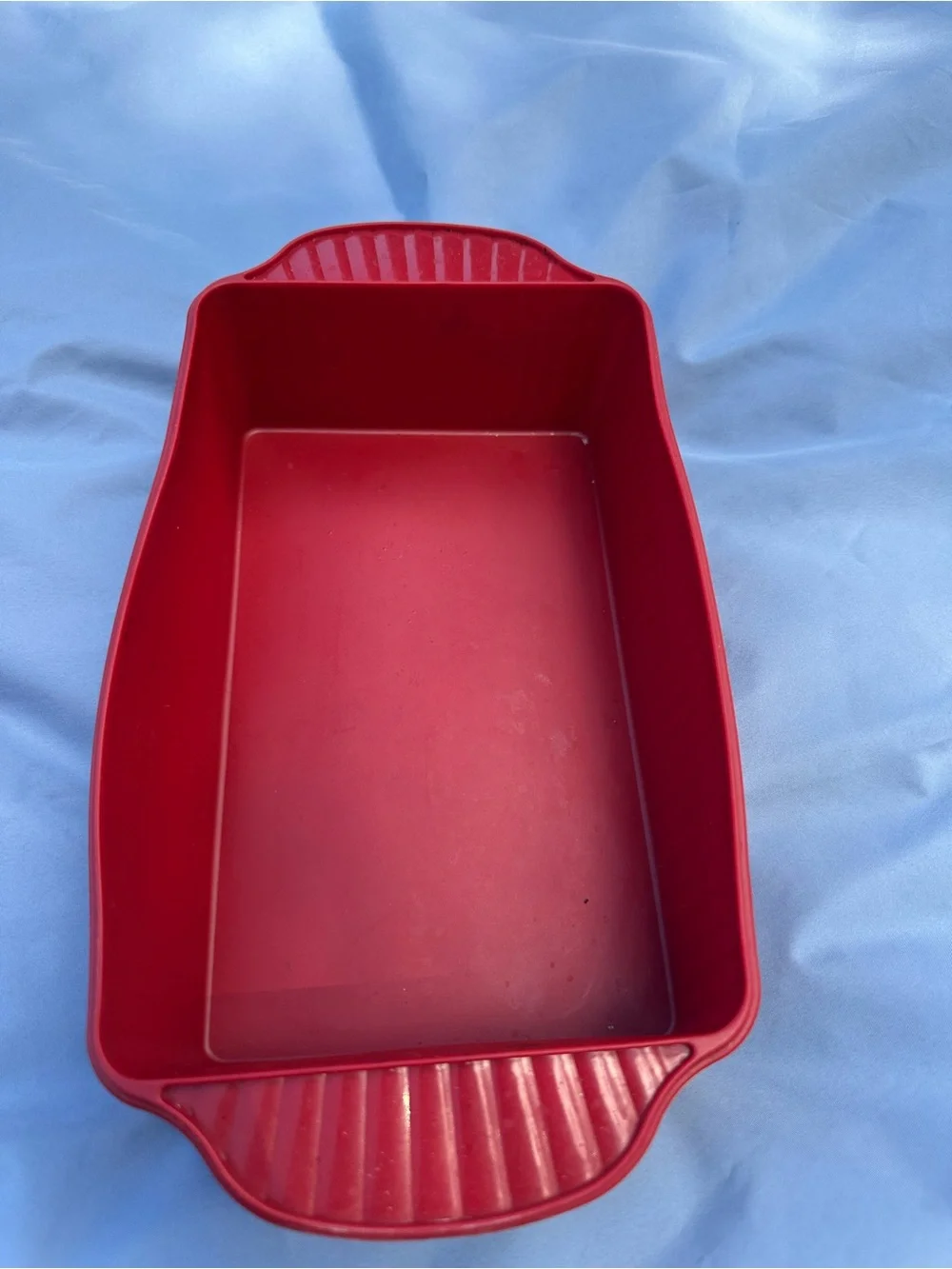 Mixed Smartware Silicone Bakeware Set -11 Pieces. Royal blue. Terracotta red VGC